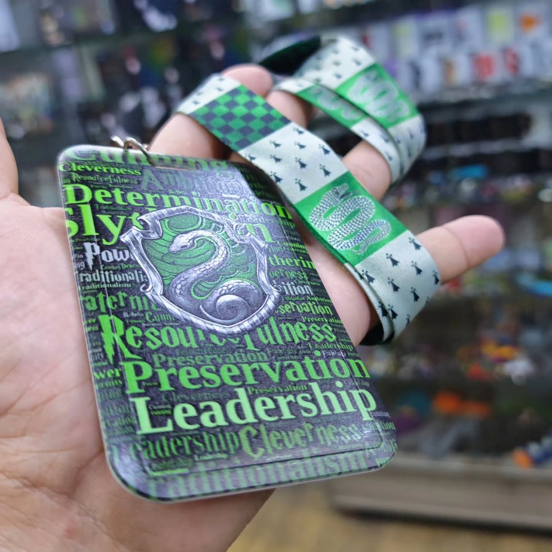 Harry Potter Slytherin Badge Holder - alternate view