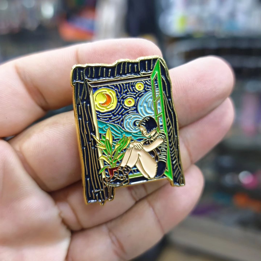 Van Gogh Pins - alternate view