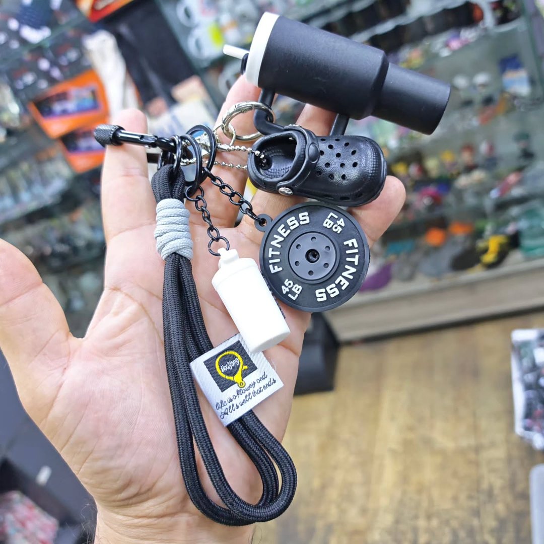 Bodybuilding Keychain - alternate view