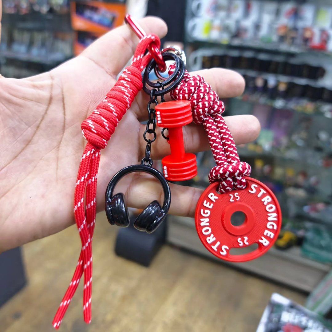 Bodybuilding Keychain - alternate view
