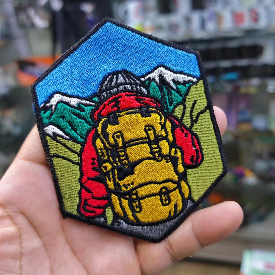 Embroidered Patch Travel Adventure 115 x 85 MM - alternate view
