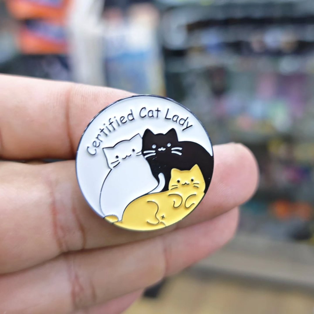 Certified Cat Lady Pins - alternate view