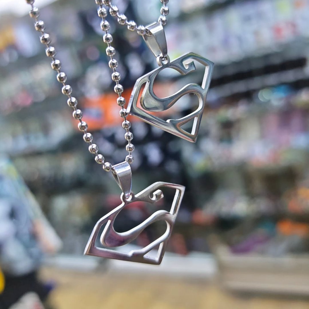 Superman Necklace - alternate view