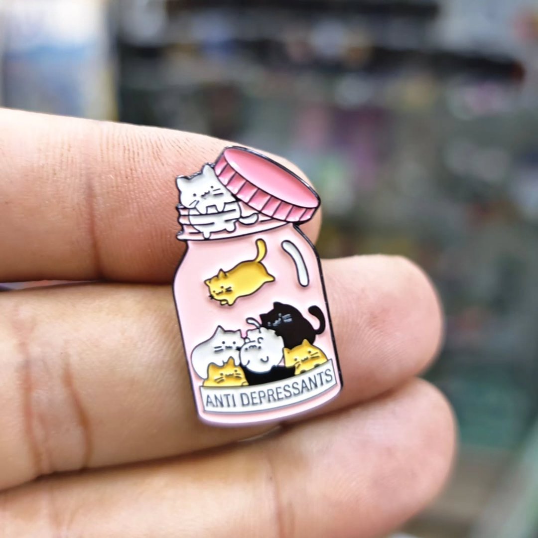 Antidepressants Cat Pins - alternate view