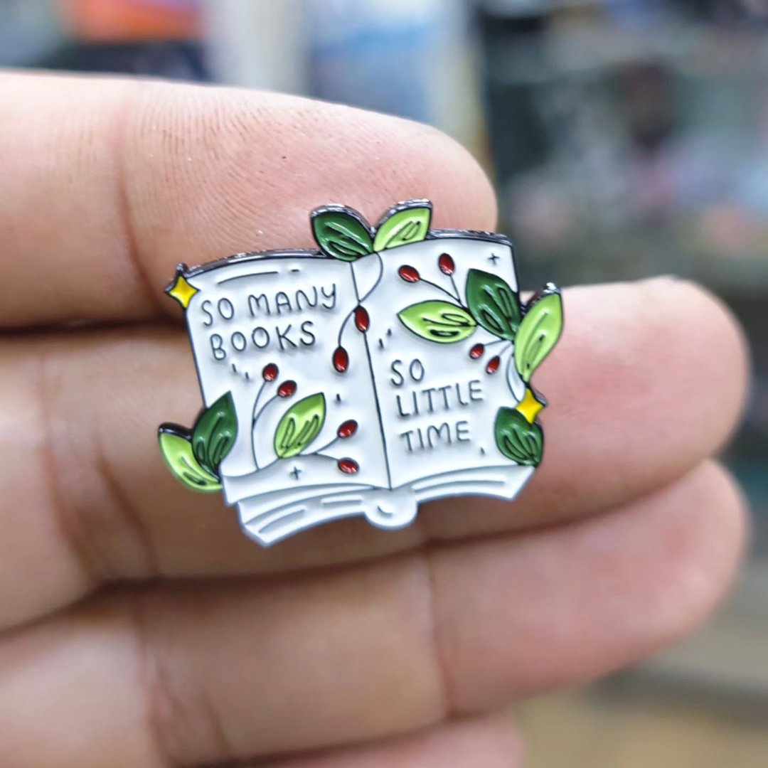 So Many Books So Little Time Pins - alternate view