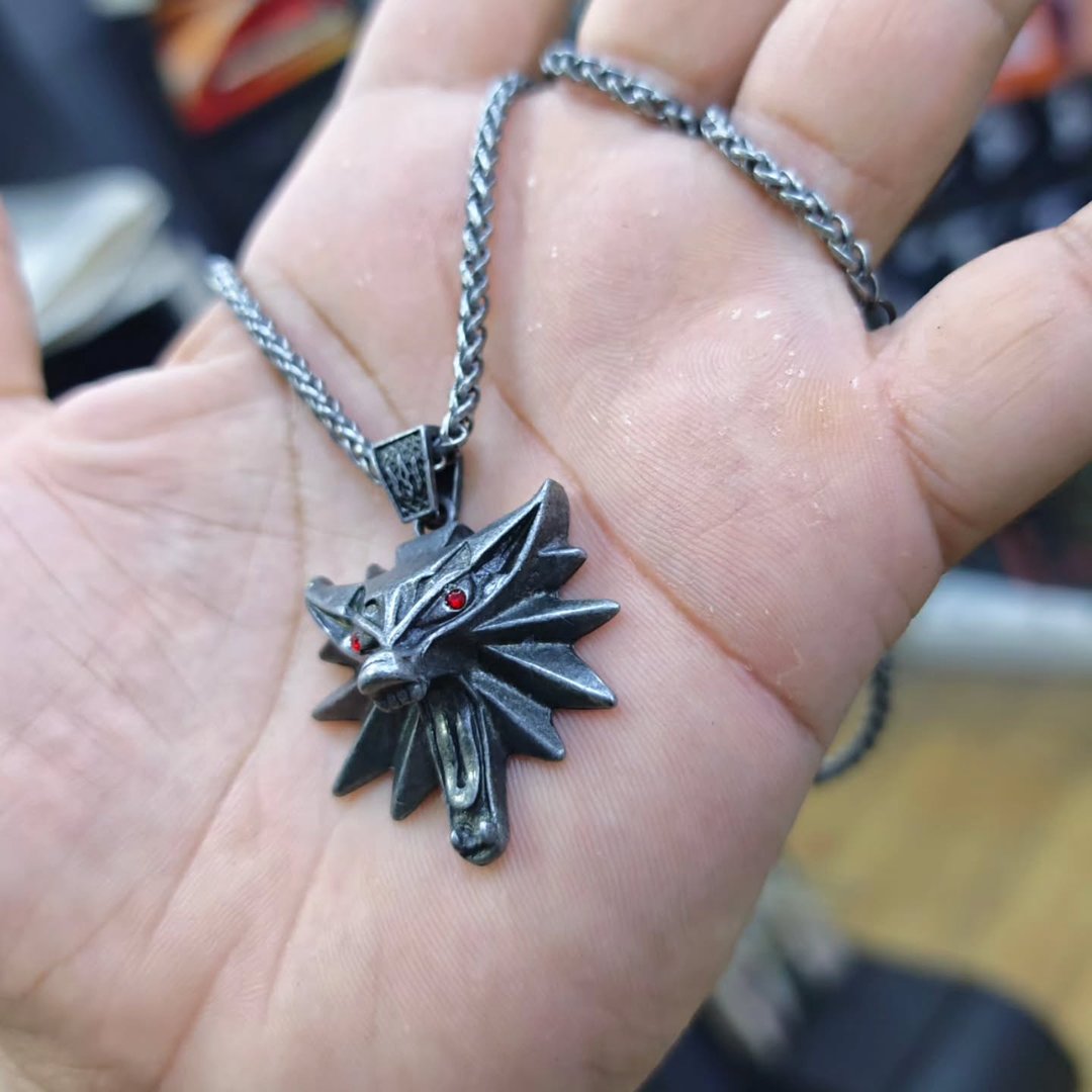 The Witcher necklace - alternate view