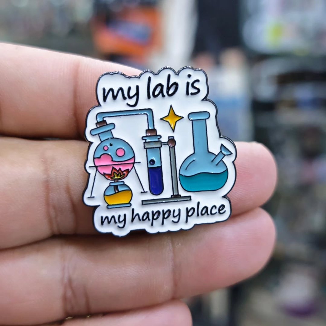 My Lab Is y Happy Place Pins - alternate view