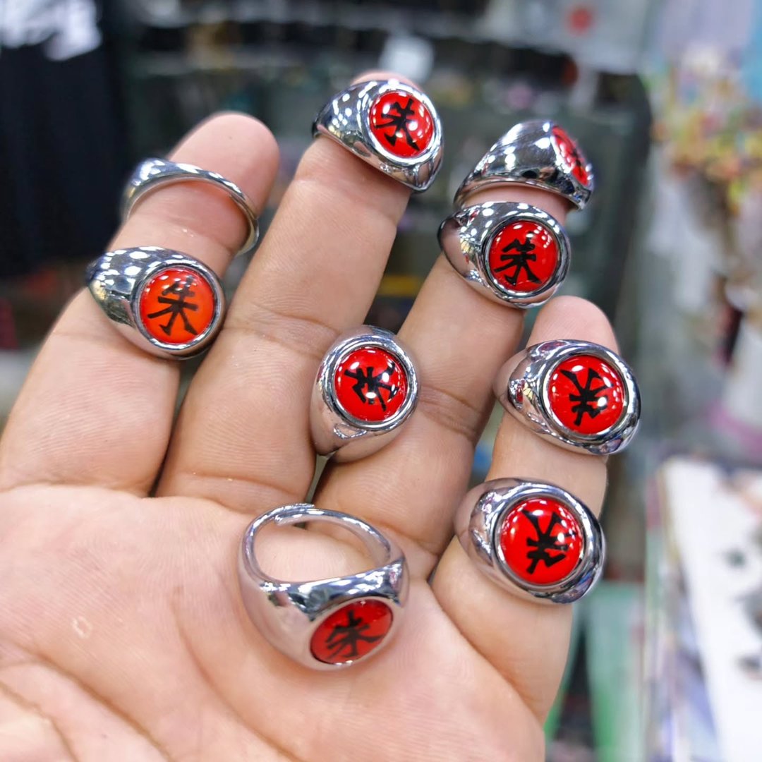 Itachi Naruto Ring - alternate view