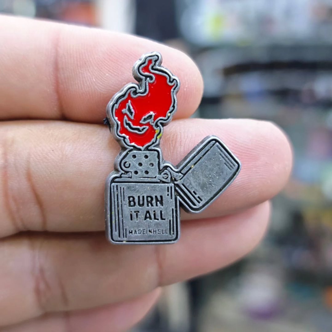 Briquet Burn It All Pins - alternate view