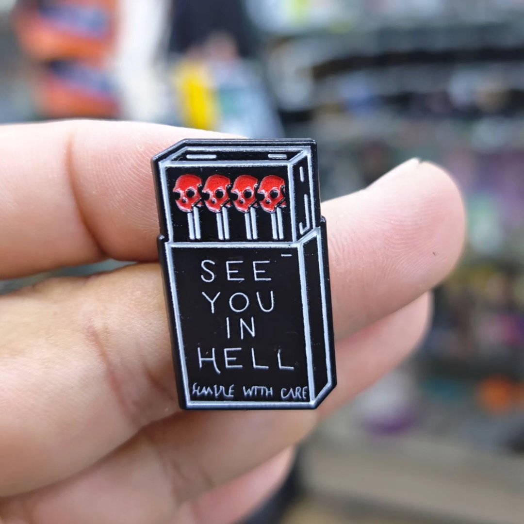 See You In Hell Pins - alternate view