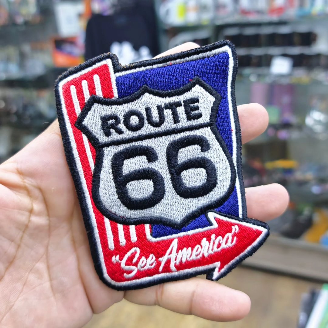 Embroidered Patch Route 66 90X120 CM - alternate view