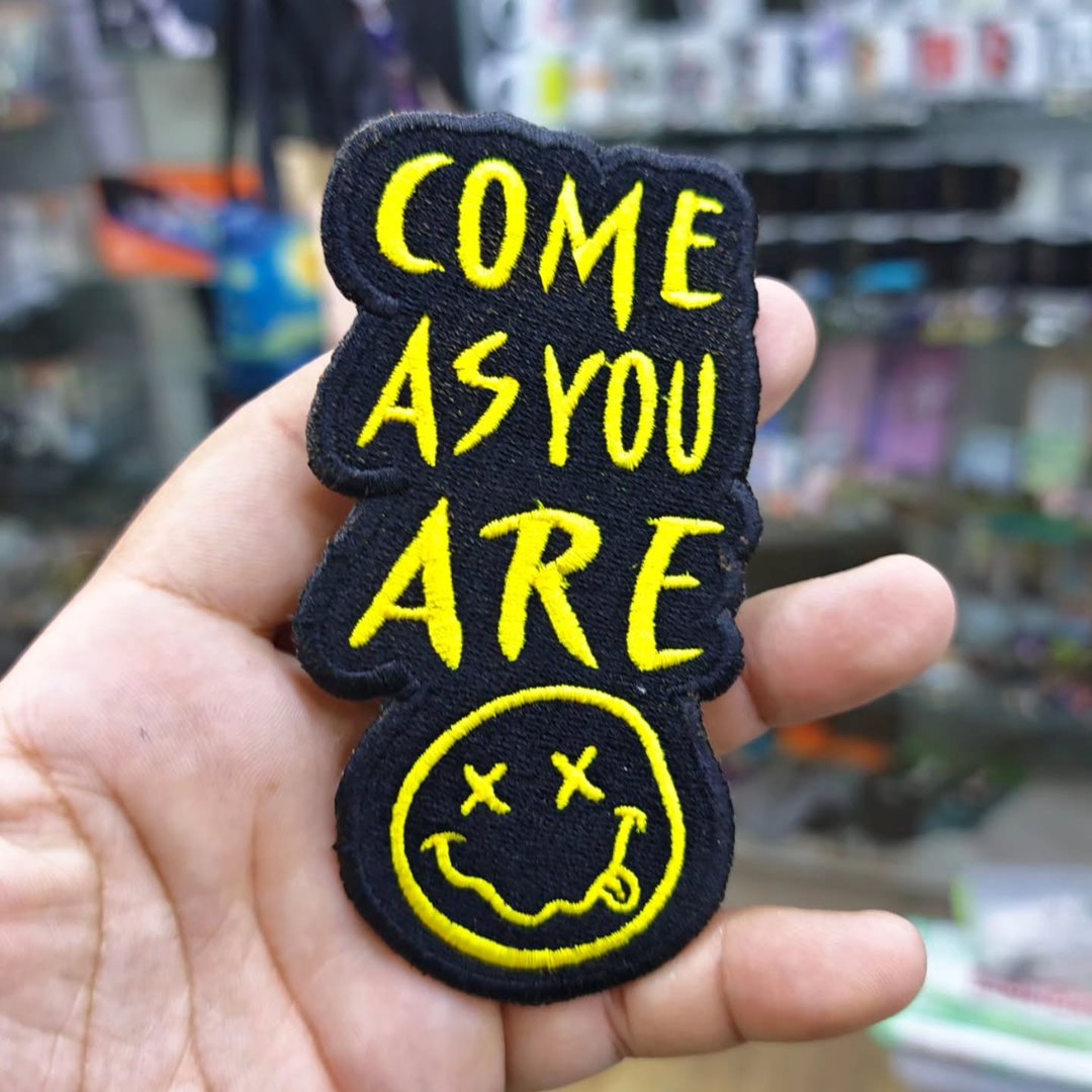 Embroidered Patch Nirvana Come As You Are 115 x 55 MM - alternate view