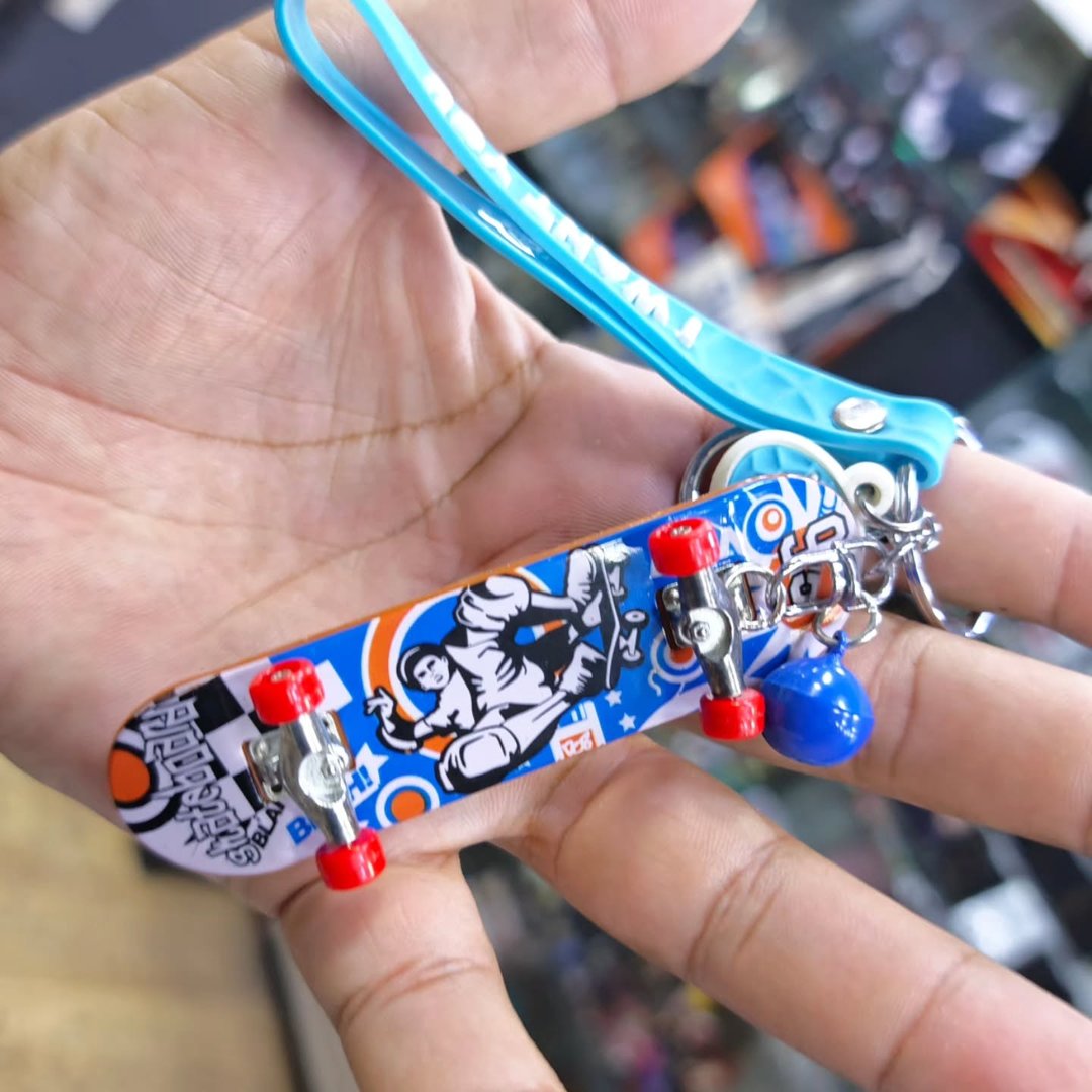 Skateboard Keychain - alternate view