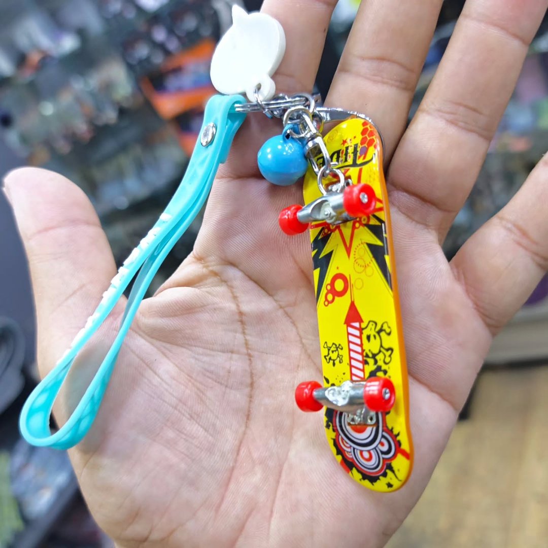 Skateboard Keychain - alternate view