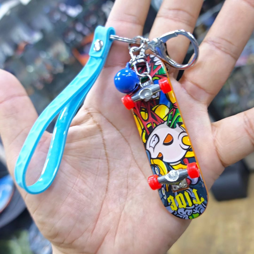 Skateboard Keychain - alternate view