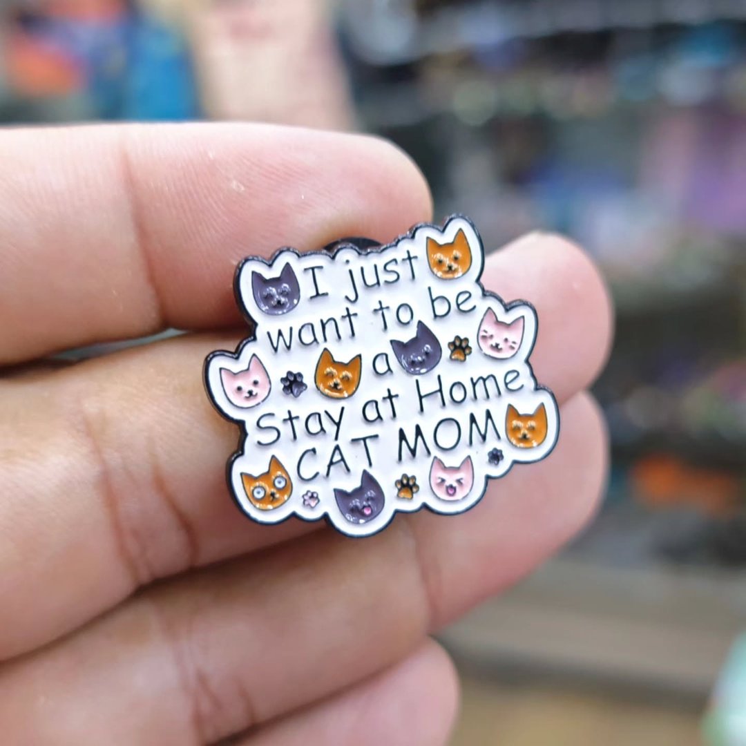 I Just Want To Be Cat Pins - alternate view