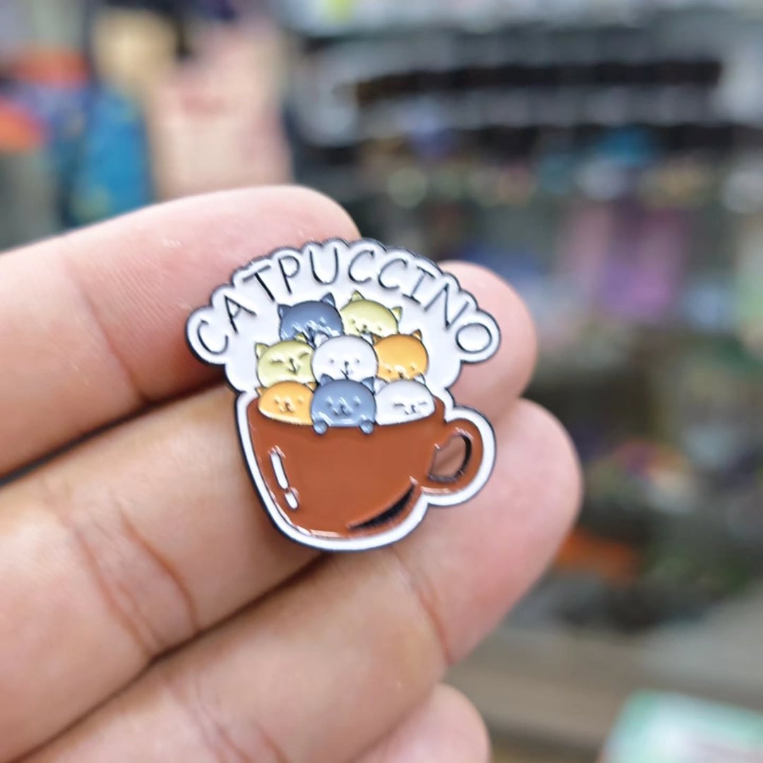 Catpuccino Pins - alternate view