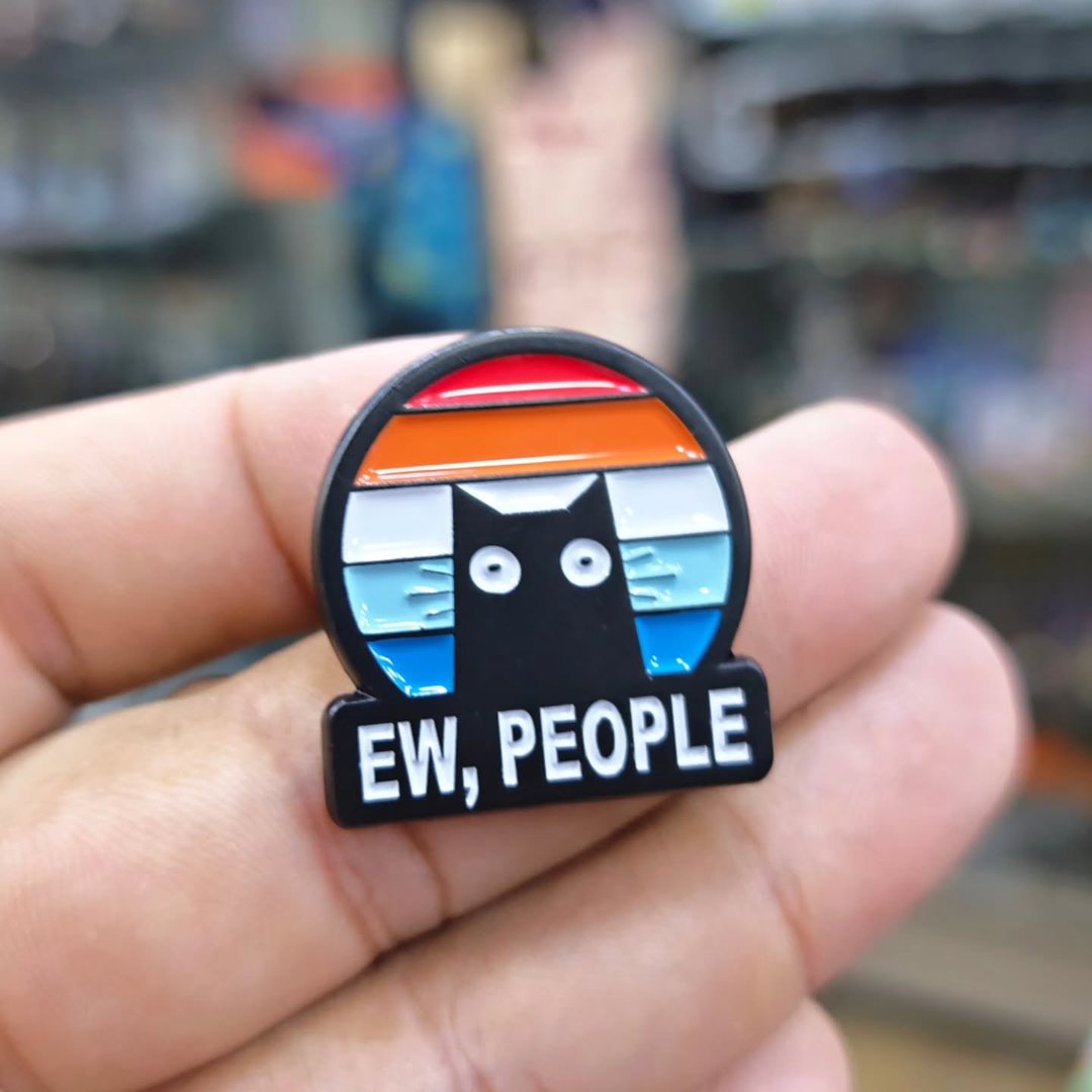Ew People Cat Pins - alternate view