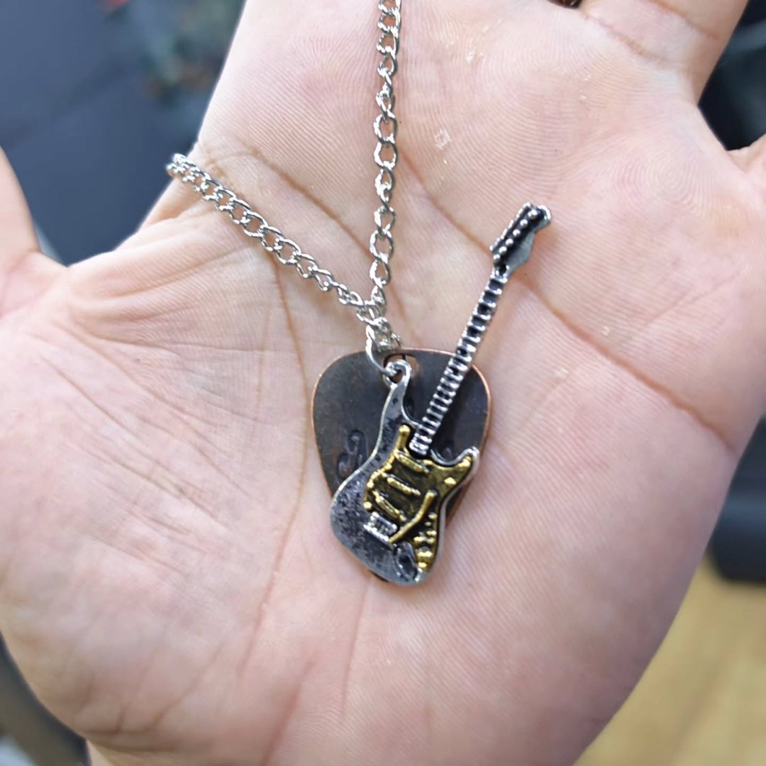 Guitar Necklace - alternate view