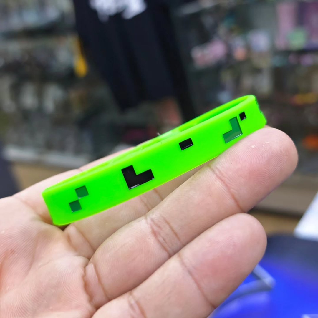 Tetris Silicone Bracelet - alternate view