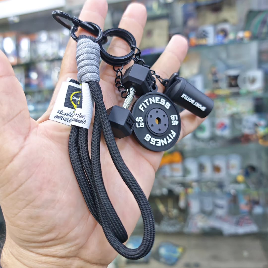 Bodybuilding Keychain - alternate view