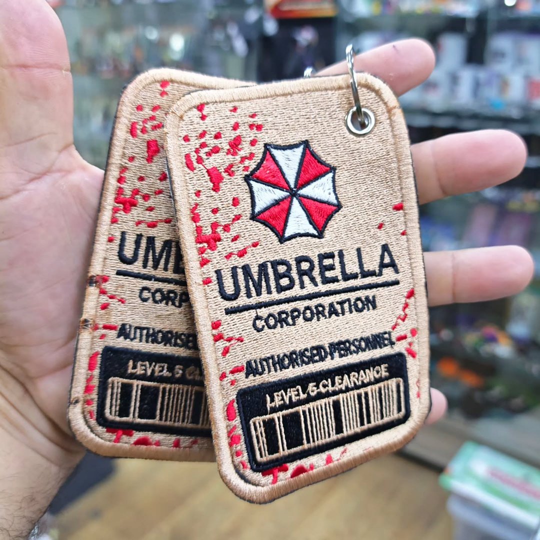 Resident Evil Umbrella Corporation Keychain - alternate view