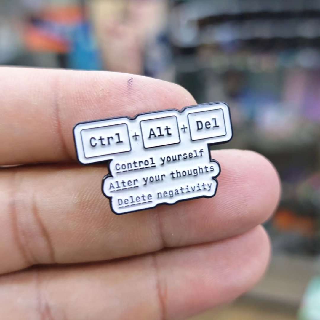 Ctrl Alt Del Pins - alternate view