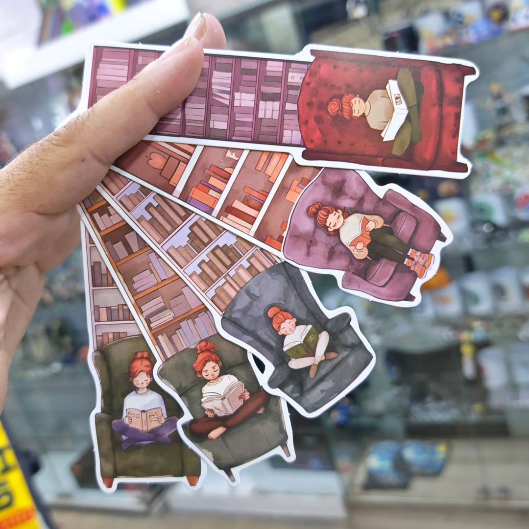 Pack of 30 Book Girl Bookmarks - alternate view