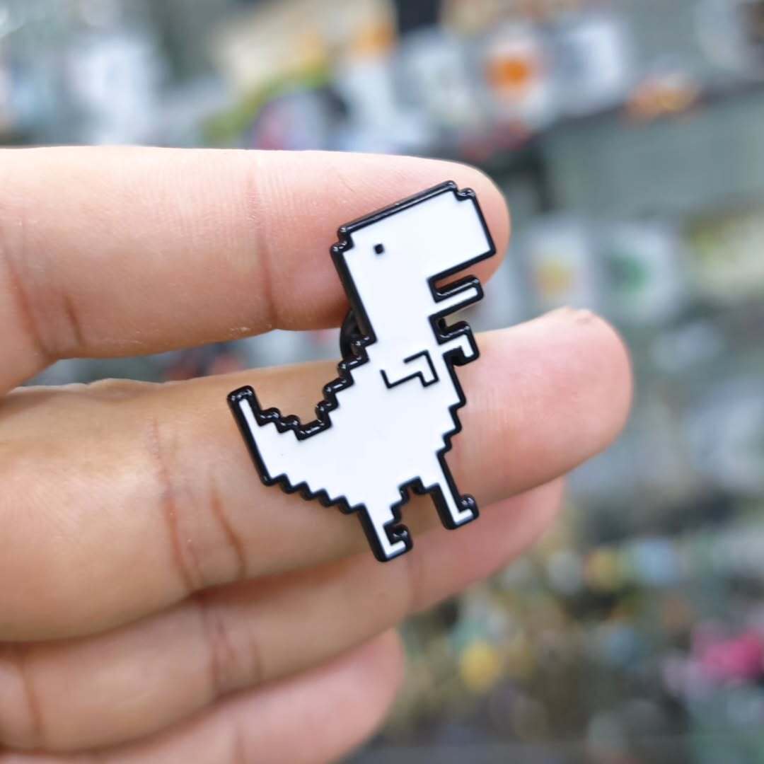 Dinosaur Error Pins - alternate view