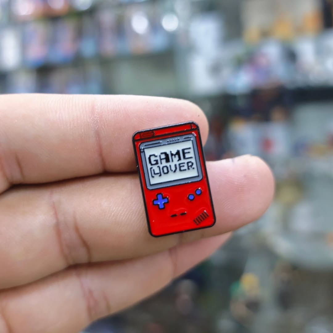 GameBoy Game Over Gaming Pins - alternate view