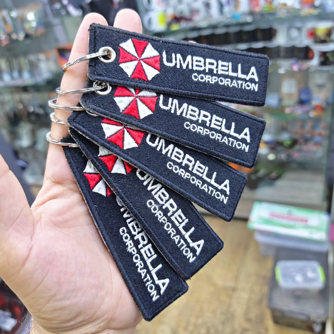 Resident Evil Umbrella Corporation Keychain - alternate view