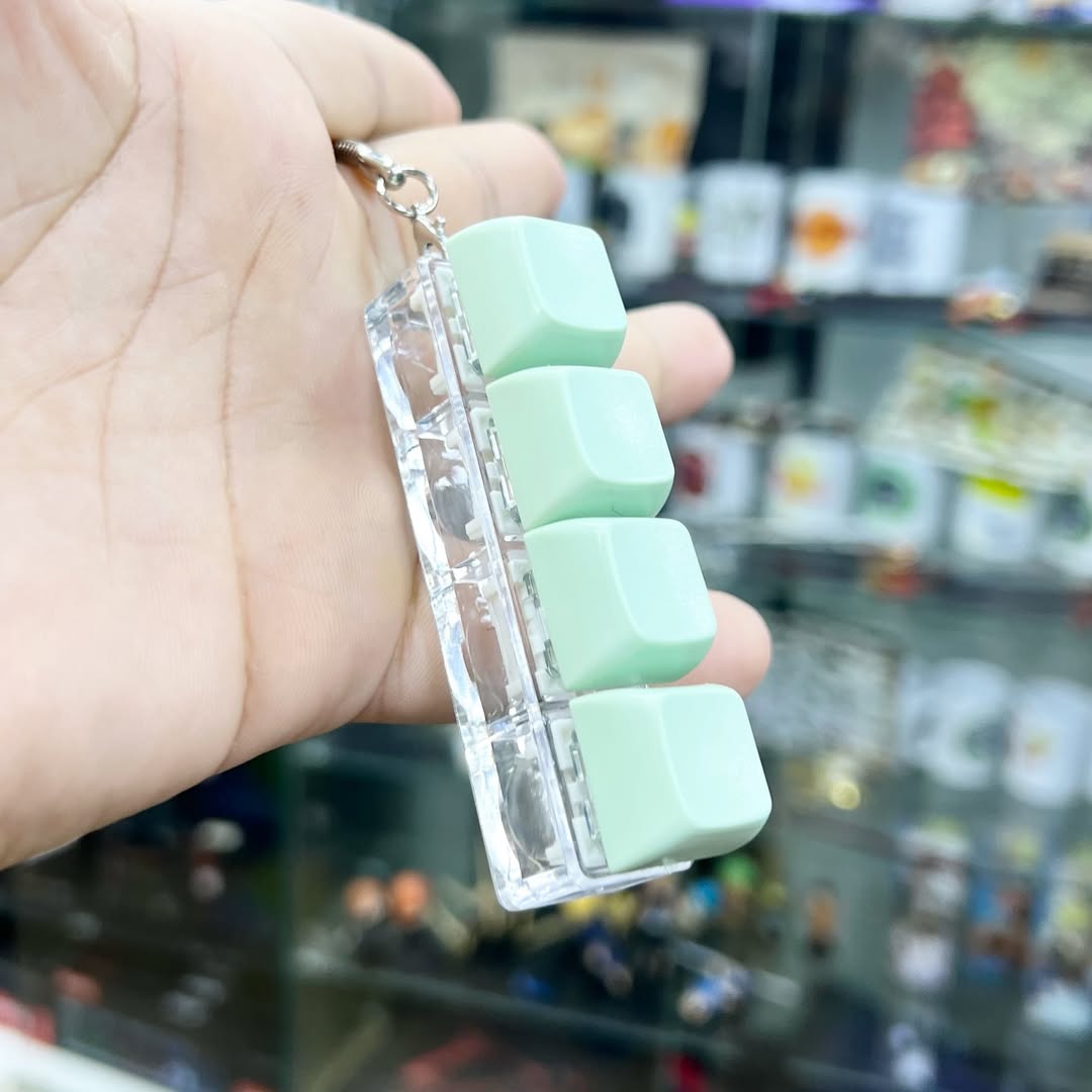 Anti-Stress Keyboard Keychain - alternate view