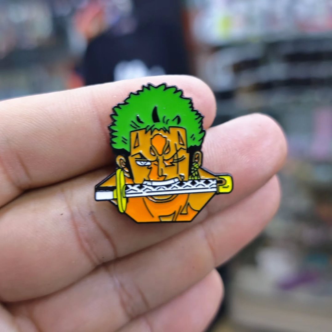 One Piece Zoro Pins - alternate view