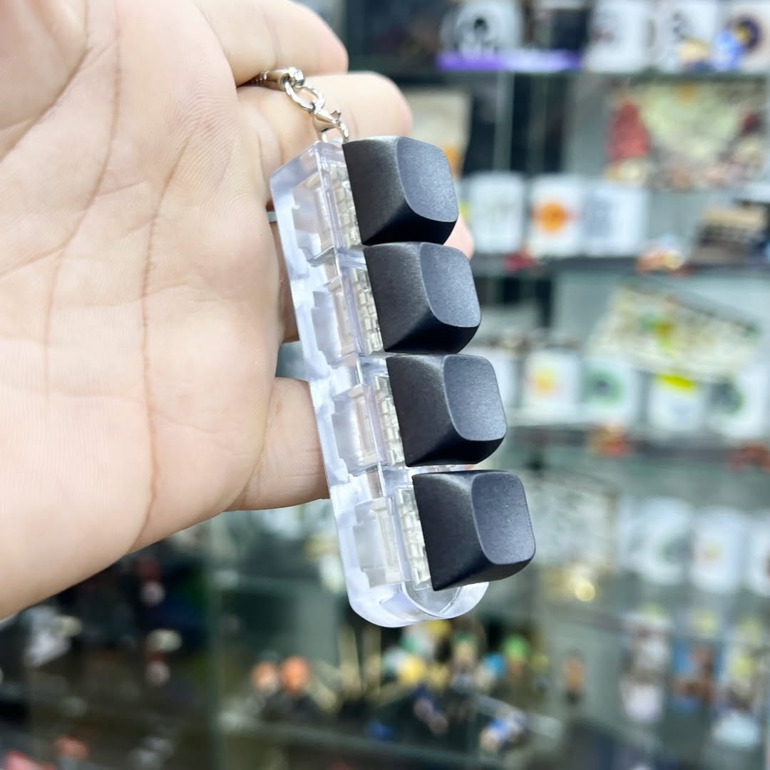 Anti-Stress Keyboard Keychain - alternate view