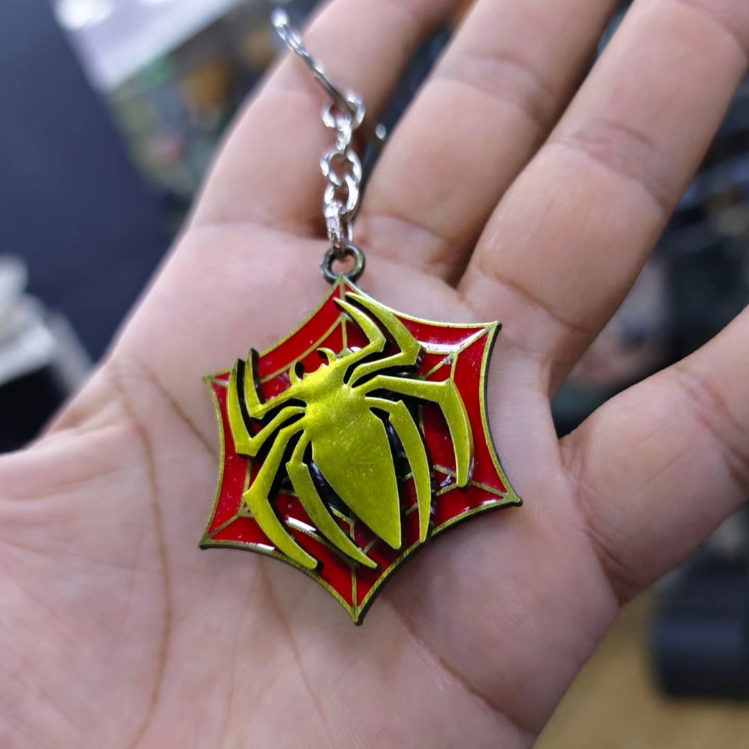 Spider Man Keychain - alternate view