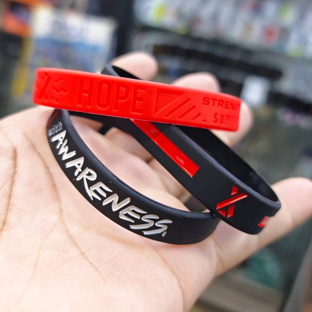 Pack of 3 Silicone Bracelets - alternate view