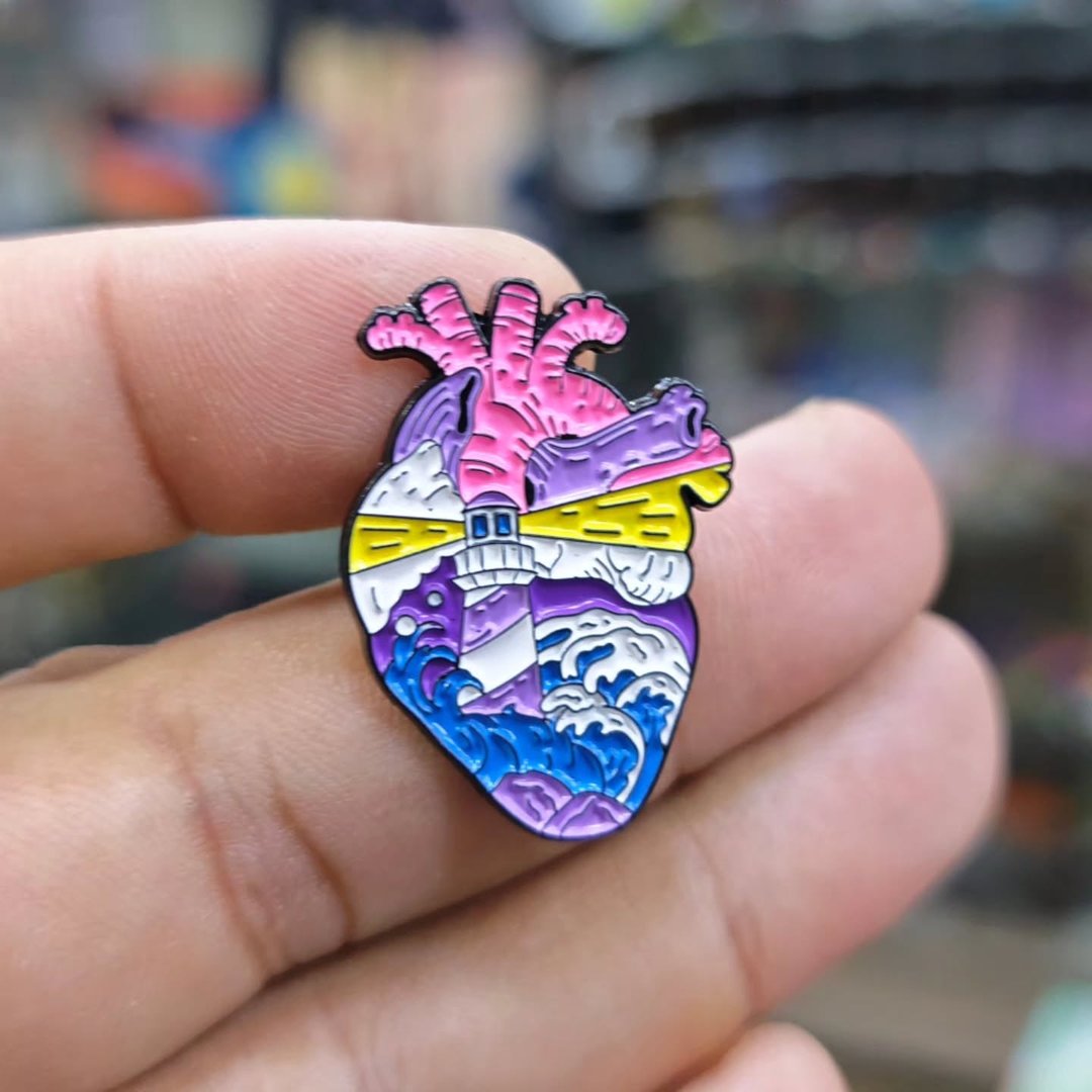 Heart Pins - alternate view