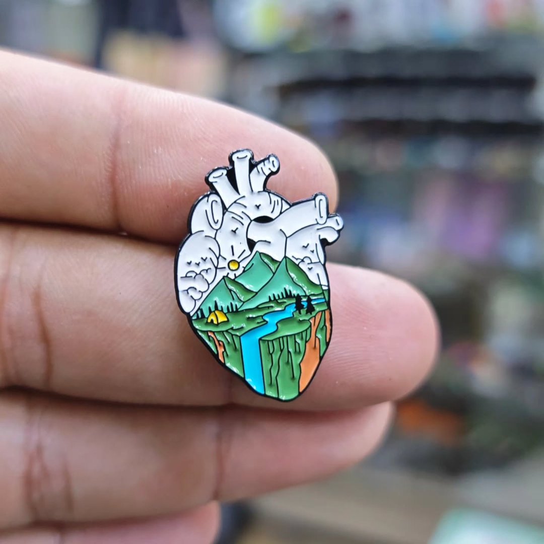 Heart Pins - alternate view