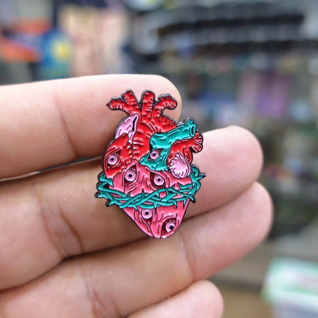 Heart Pins - alternate view