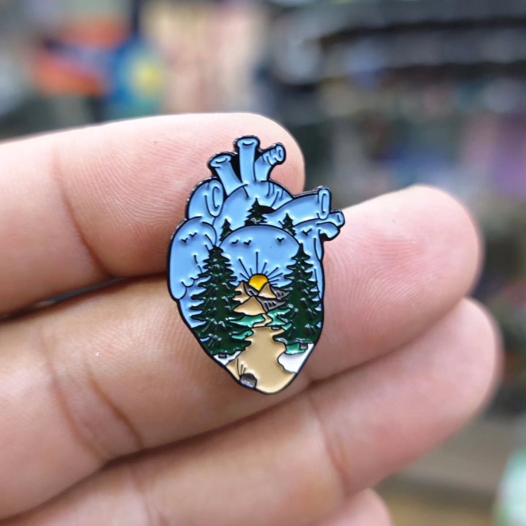 Heart Pins - alternate view