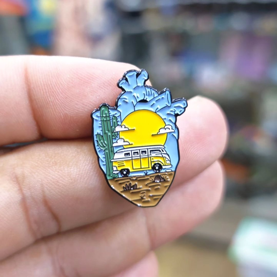 Heart Pins - alternate view