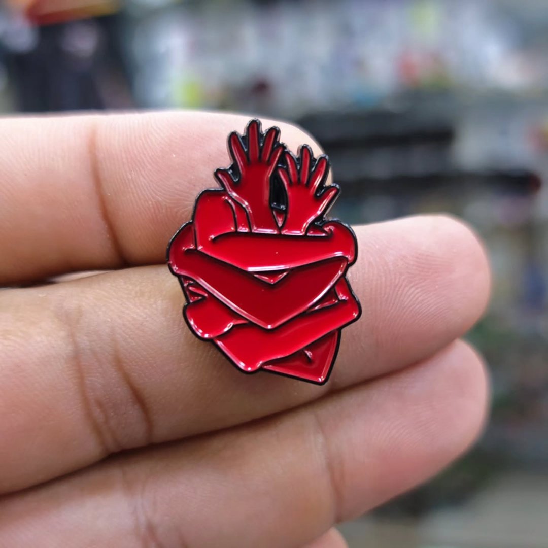 Heart Pins - alternate view