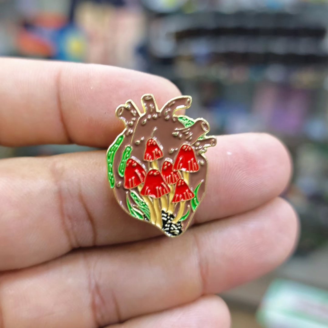 Heart Pins - alternate view
