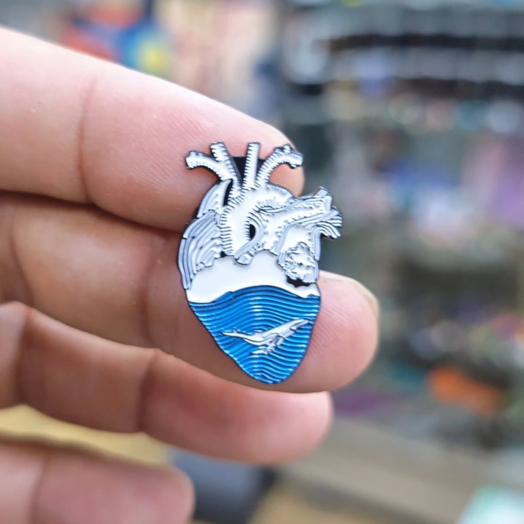 Heart Pins - alternate view