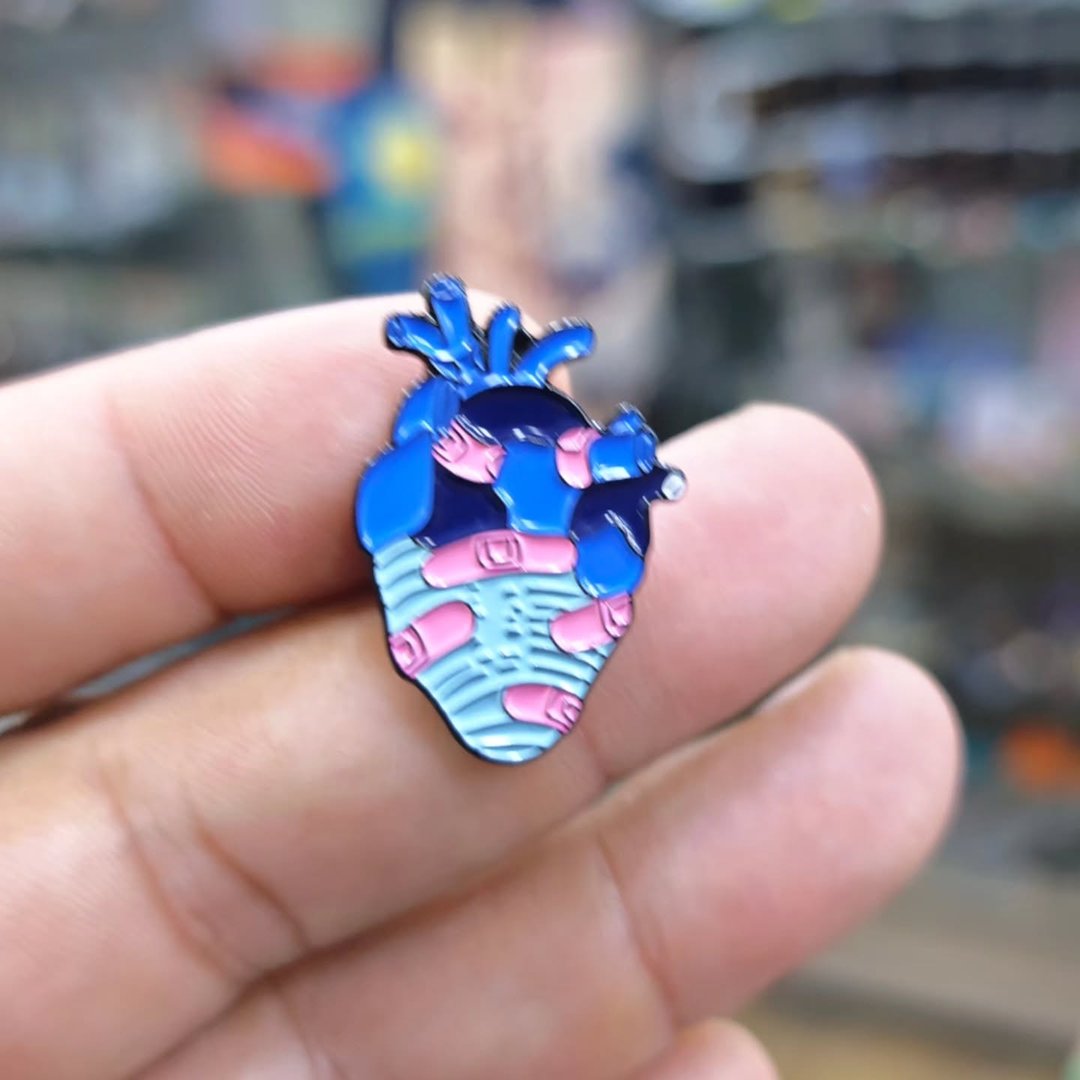 Heart Pins - alternate view