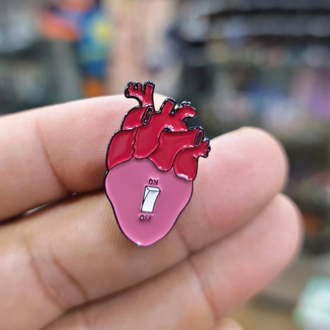Heart Pins - alternate view