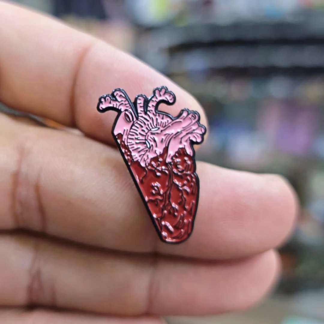 Heart Pins - alternate view