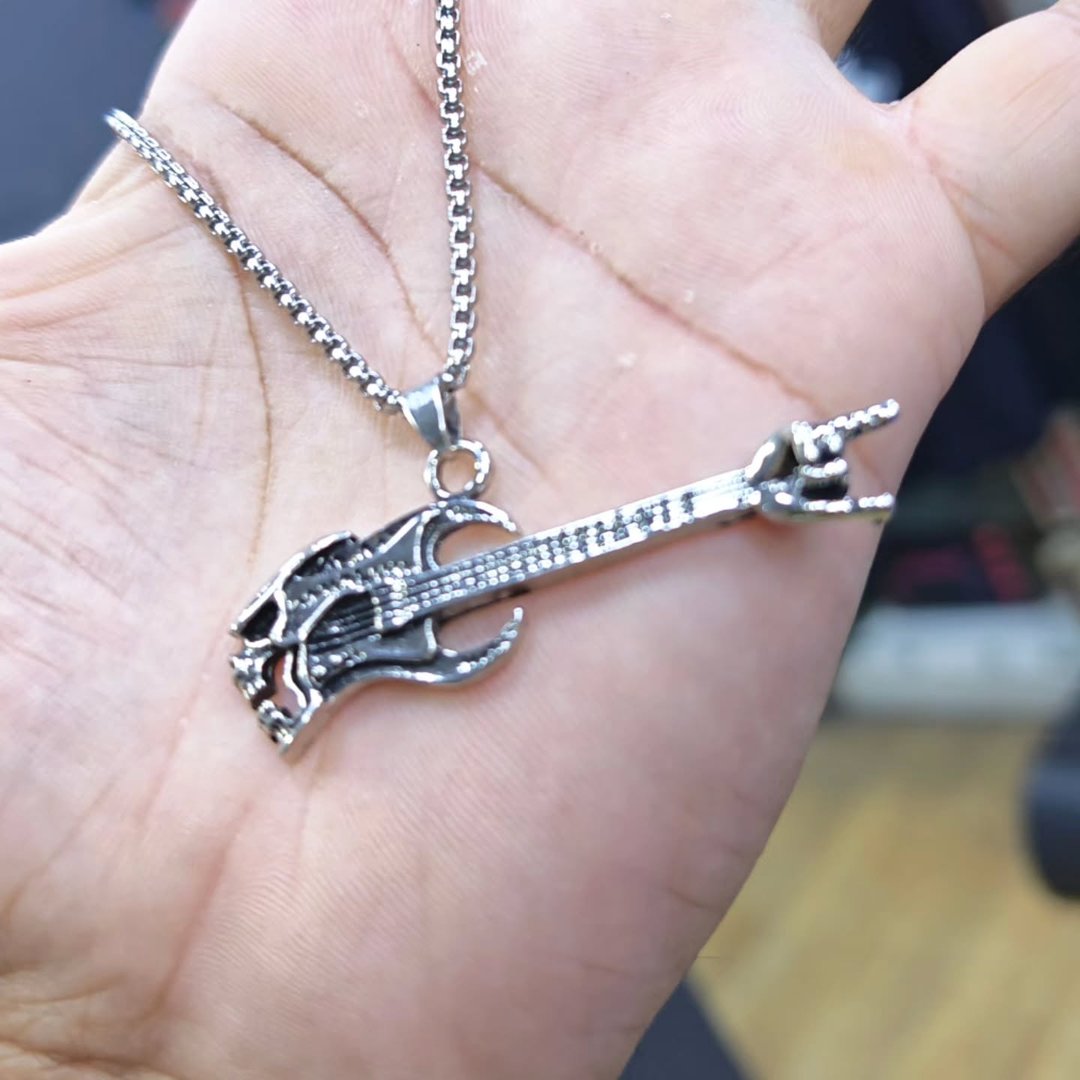 Guitar Necklace - alternate view