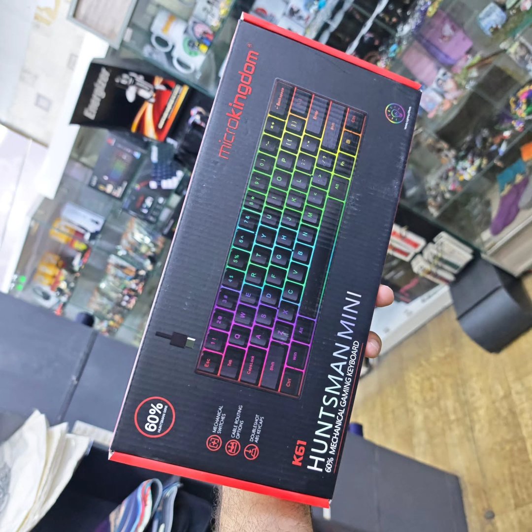 Microkingdom K61 Blue Mechanical Keyboard - alternate view