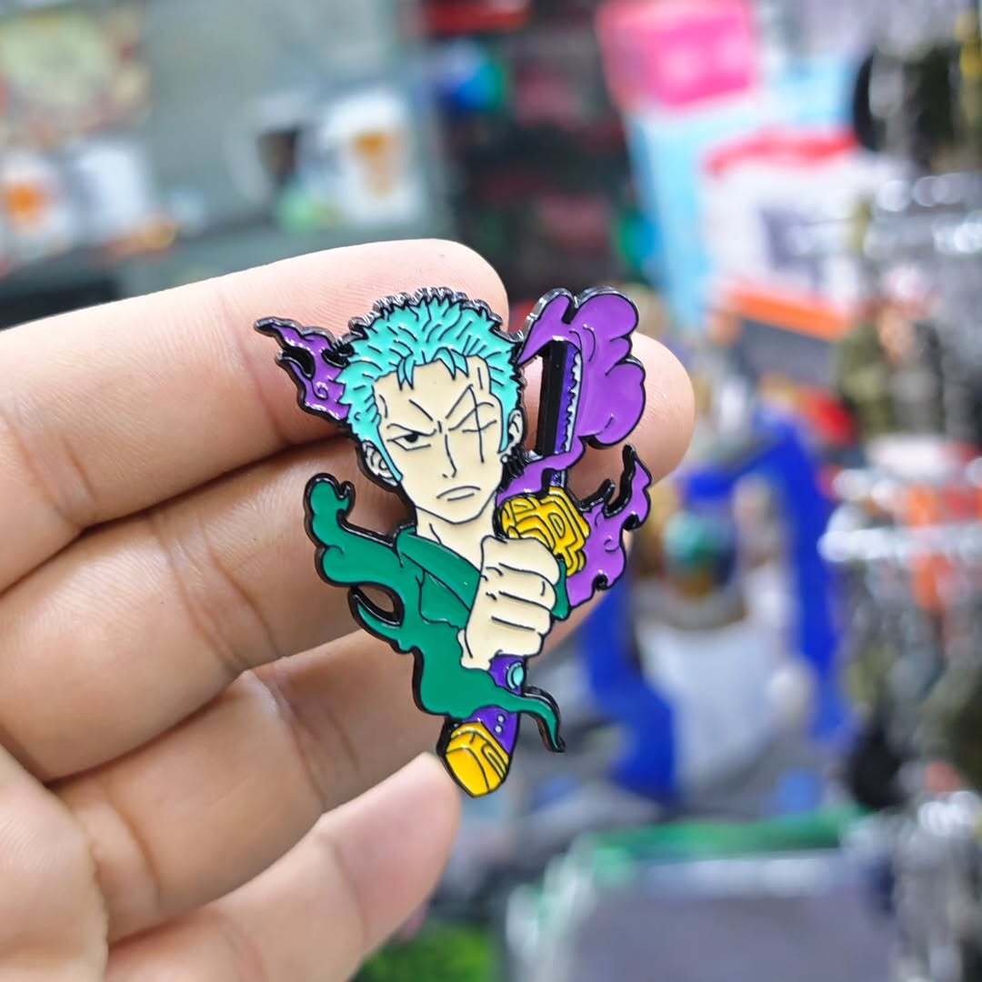 One Piece Zoro Pins - alternate view